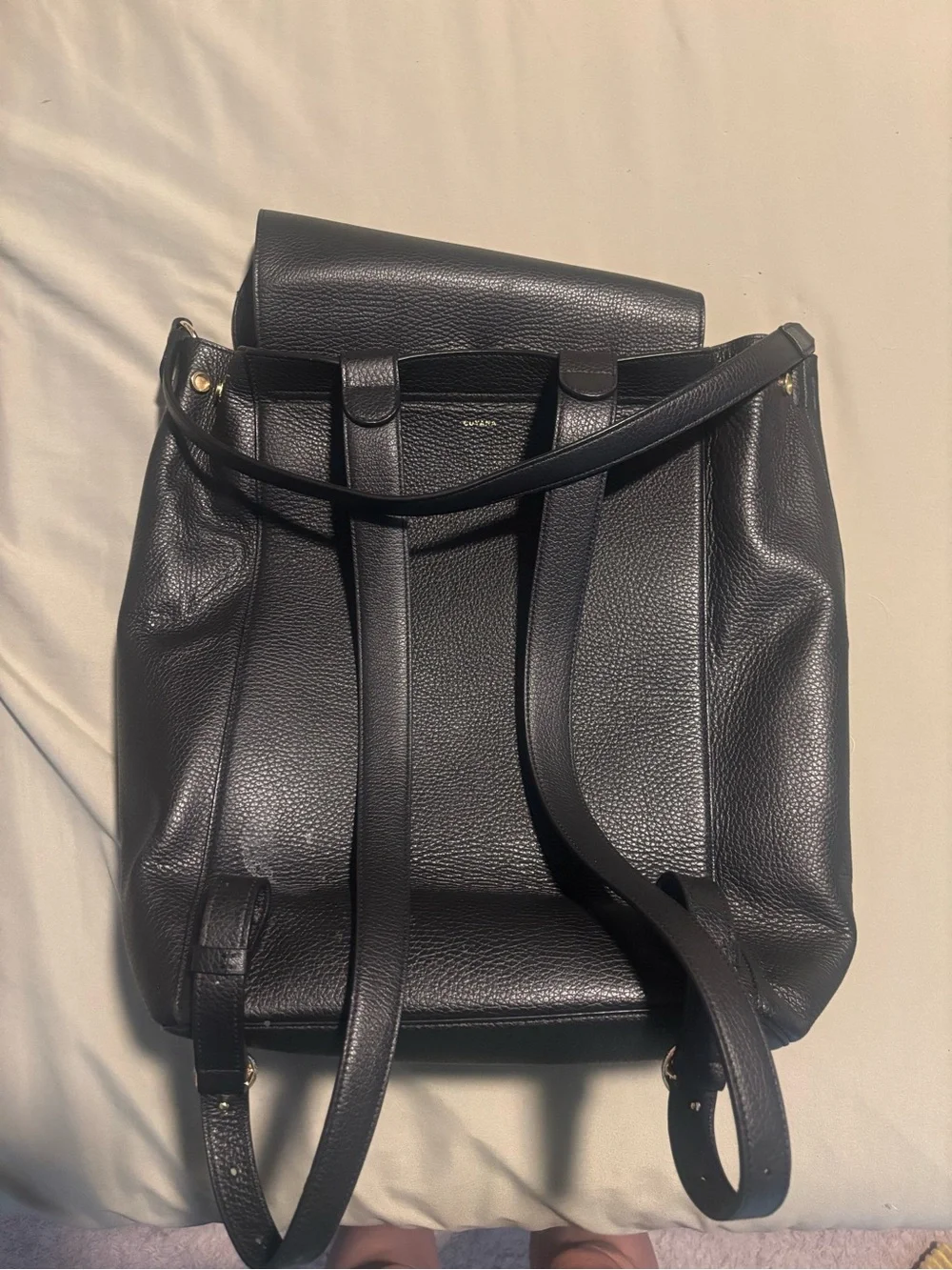 Cuyana black leather